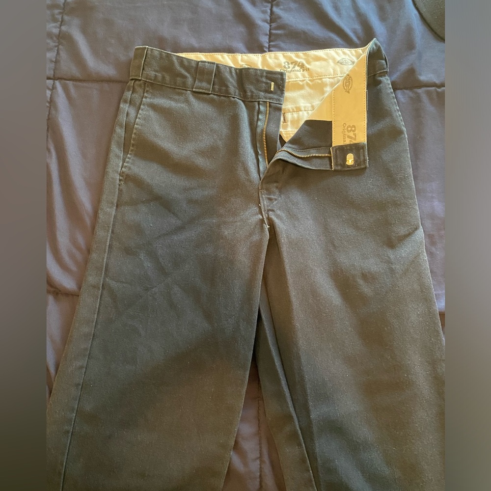 Navy Blue Dickies Classic Straight Leg Pant